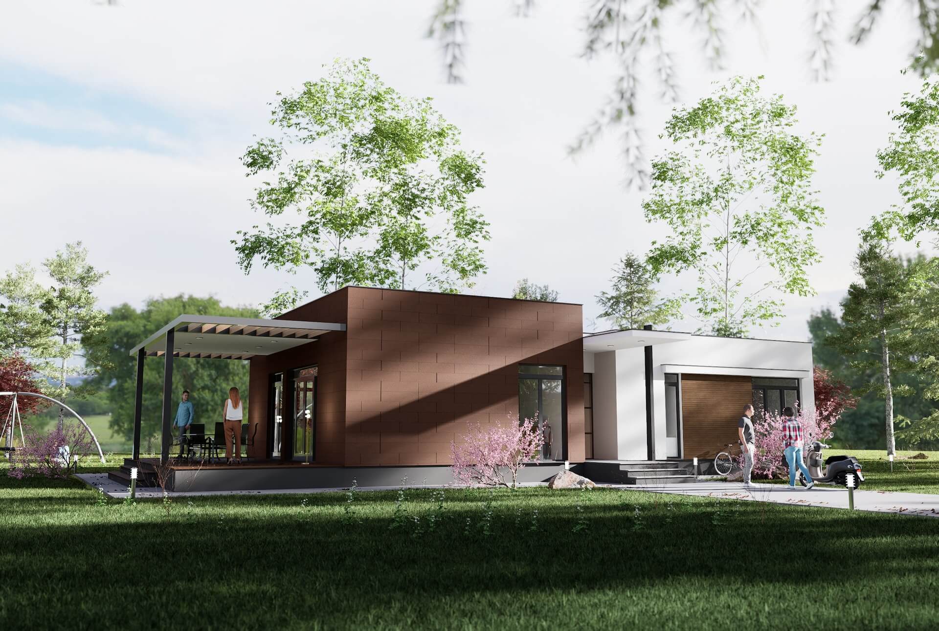 Architectural residential house